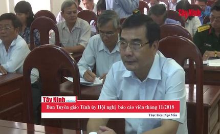 Ban Tuyên giáo Tỉnh ủy Hội nghị  báo cáo viên tháng 11/2018