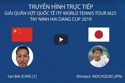 Trực tiếp trận đơn nam giữa Shintaro Mochizuki và Jan Bai