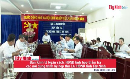 Ban Kinh tế Ngân sách, HĐND tỉnh họp thẩm tra các nội dung trình kỳ họp thứ 14