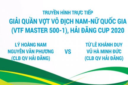 Giải quần vợt VTF Master 500-1-Cúp Hải Đăng năm 2020