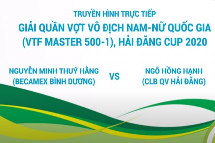 Giải quần vợt VTF Master 500-1-Cúp Hải Đăng năm 2020