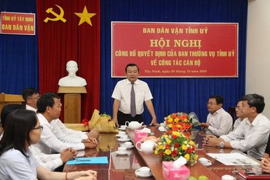 Bổ nhiệm Trưởng Ban Dân vận Tỉnh uỷ