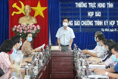 Họp báo về việc tổ chức kỳ họp thứ nhất HĐND tỉnh khóa X, nhiệm kỳ 2021-2026