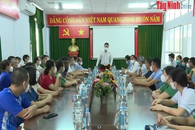 Đoàn công tác tỉnh Bắc Giang đến hỗ trợ Tây Ninh phòng chống dịch covid-19