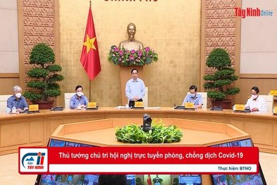 Thủ tướng chủ trì hội nghị trực tuyến phòng, chống dịch Covid-19