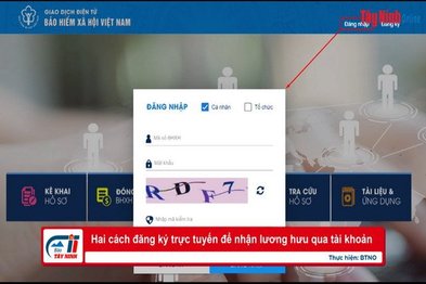 Hai cách đăng ký trực tuyến để nhận lương hưu qua tài khoản