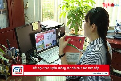 Tiết học trực tuyến không kéo dài như học trực tiếp