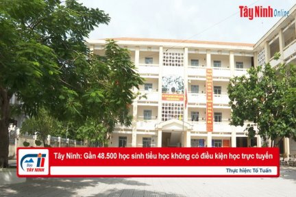 Tây Ninh: Gần 48.500 học sinh tiểu học không có điều kiện học trực tuyến