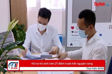 Hỗ trợ thí sinh trên 27 điểm trượt hết nguyện vọng