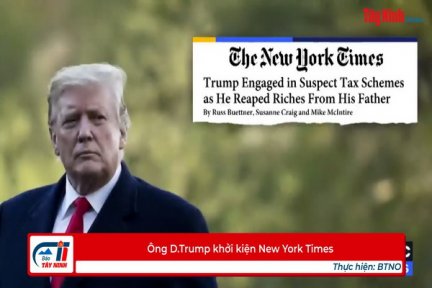 Ông D.Trump khởi kiện New York Times