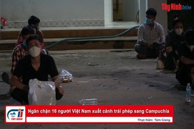 Ngăn chặn 16 người Việt Nam xuất cảnh trái phép sang Campuchia