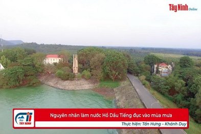 Nguyên nhân làm nước Hồ Dầu Tiếng đục vào mùa mưa