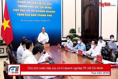 Chủ tịch nước tiếp xúc cử tri doanh nghiệp TP. Hồ Chí Minh