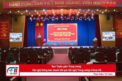 Ban Tuyên giáo Trung ương: Hội nghị thông báo nhanh kết quả Hội nghị Trung ương 4, khoá XIII