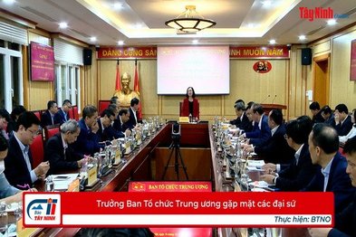 Trưởng Ban Tổ chức Trung ương gặp mặt các đại sứ