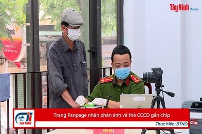 Trang Fanpage nhận phản ánh về thẻ CCCD gắn chip