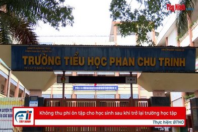 Không thu phí ôn tập cho học sinh sau khi trở lại trường học tập