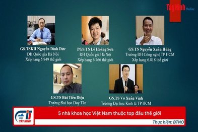 5 nhà khoa học Việt Nam thuộc top đầu thế giới