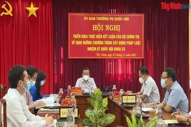 Triển khai thực hiện Kết luận của Bộ Chính trị về định hướng chương trình xây dựng pháp luật nhiệm kỳ Quốc hội Khóa XV