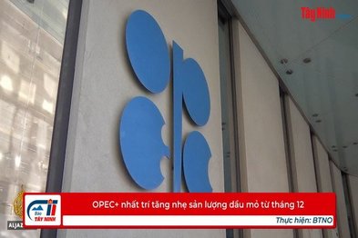 OPEC+ nhất trí tăng nhẹ sản lượng dầu mỏ từ tháng 12