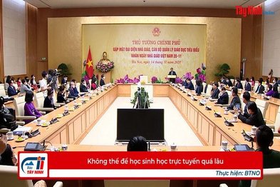 Không thể để học sinh học trực tuyến quá lâu