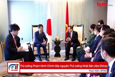 Thủ tướng Phạm Minh Chính tiếp nguyên Thủ tướng Nhật Bản Abe Shinzo