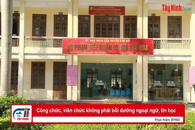 Công chức, viên chức không phải bồi dưỡng ngoại ngữ, tin học