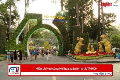 Miễn phí vào cổng Hội hoa xuân lớn nhất TP.HCM