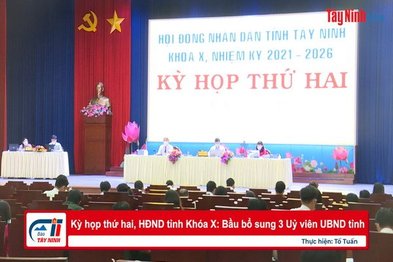 Kỳ họp thứ hai, HĐND tỉnh Khóa X: Bầu bổ sung 3 Uỷ viên UBND tỉnh