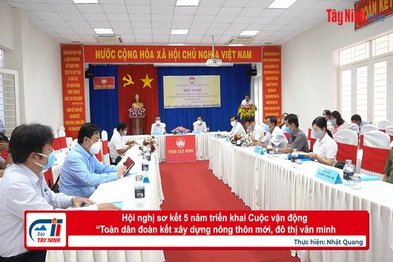 Hội nghị sơ kết 5 năm triển khai Cuộc vận động “Toàn dân đoàn kết xây dựng nông thôn mới, đô thị văn minh