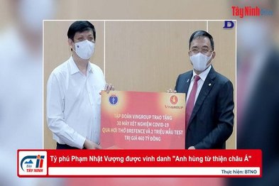 Tỷ phú Phạm Nhật Vượng được vinh danh 