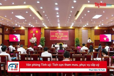 Văn phòng Tỉnh uỷ: Tích cực tham mưu, phục vụ cấp uỷ