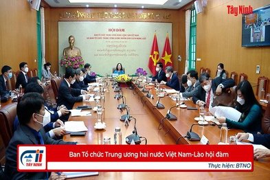 Ban Tổ chức Trung ương hai nước Việt Nam-Lào hội đàm