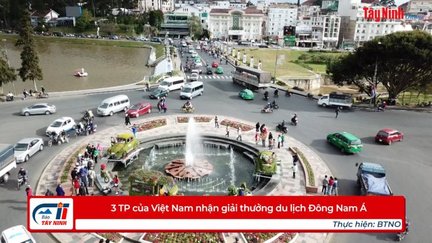 3 TP của Việt Nam nhận giải thưởng du lịch Đông Nam Á