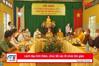 Lãnh đạo tỉnh thăm, chúc tết các tổ chức tôn giáo