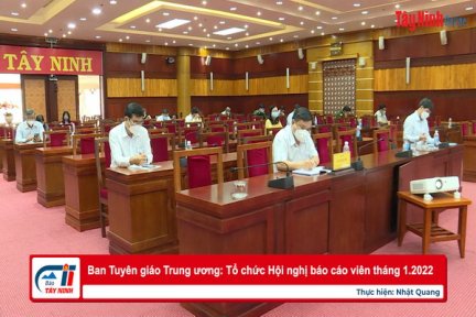 Ban Tuyên giáo Trung ương: Tổ chức Hội nghị báo cáo viên tháng 1.2022