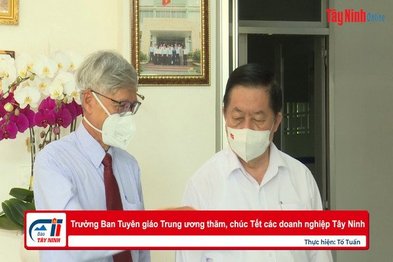 Trưởng Ban Tuyên giáo Trung ương thăm, chúc Tết các doanh nghiệp Tây Ninh