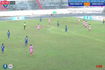 Trực tiếp: Trận đấu bóng đá giữa 2 đội Sinh Thành FC và Đông Hào FC