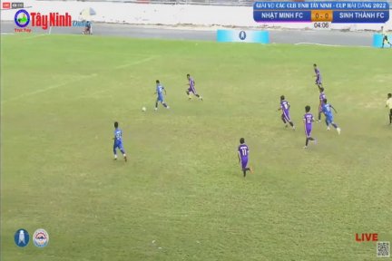 Trực tiếp: Trận đấu bóng đá giữa Nhật Minh FC và Sinh Thành FC