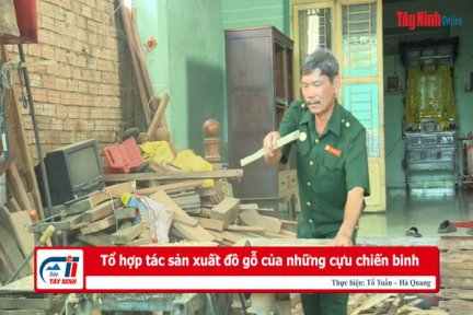 Tổ hợp tác sản xuất đồ gỗ của những cựu chiến binh