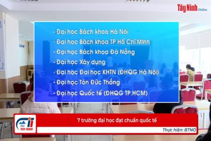 7 trường đại học đạt chuẩn quốc tế