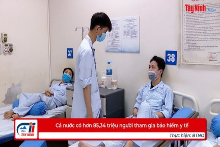 Cả nước có hơn 85,34 triệu người tham gia bảo hiểm y tế