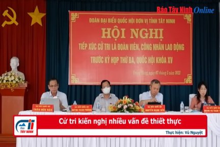 Cử tri kiến nghị nhiều vấn đề thiết thực