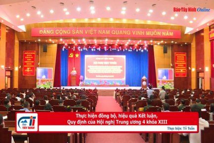 Thực hiện đồng bộ, hiệu quả Kết luận, Quy định của Hội nghị Trung ương 4 khóa XIII