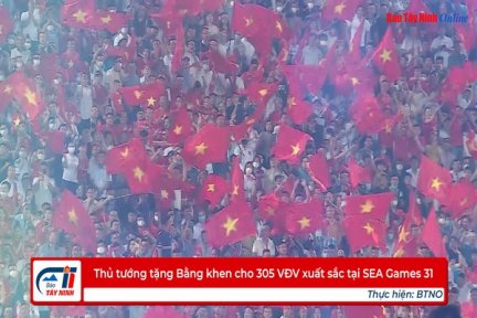 Thủ tướng tặng Bằng khen cho 305 VĐV xuất sắc tại SEA Games 31