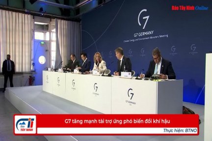 G7 tăng mạnh tài trợ ứng phó biến đổi khí hậu