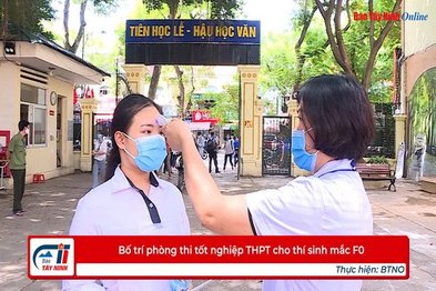 Bố trí phòng thi tốt nghiệp THPT  cho thí sinh mắc F0