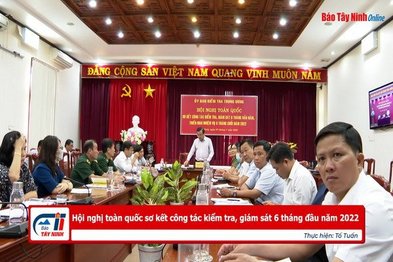 Hội nghị toàn quốc sơ kết công tác kiểm tra, giám sát 6 tháng đầu năm 2022