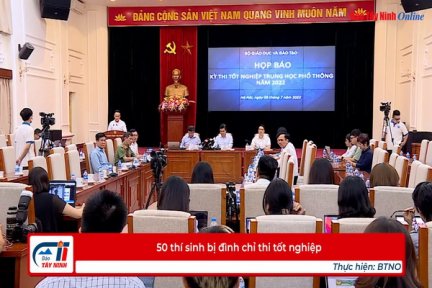 50 thí sinh bị đình chỉ thi tốt nghiệp