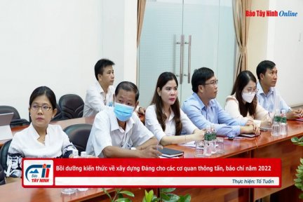 Bồi dưỡng kiến thức về xây dựng Đảng cho các cơ quan thông tấn, báo chí năm 2022